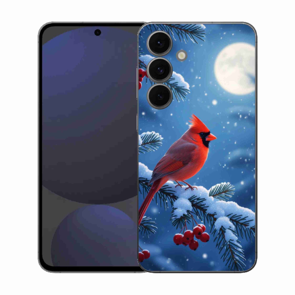 Gelový kryt mmCase na Samsung Galaxy S25 FE - kardinál červený
