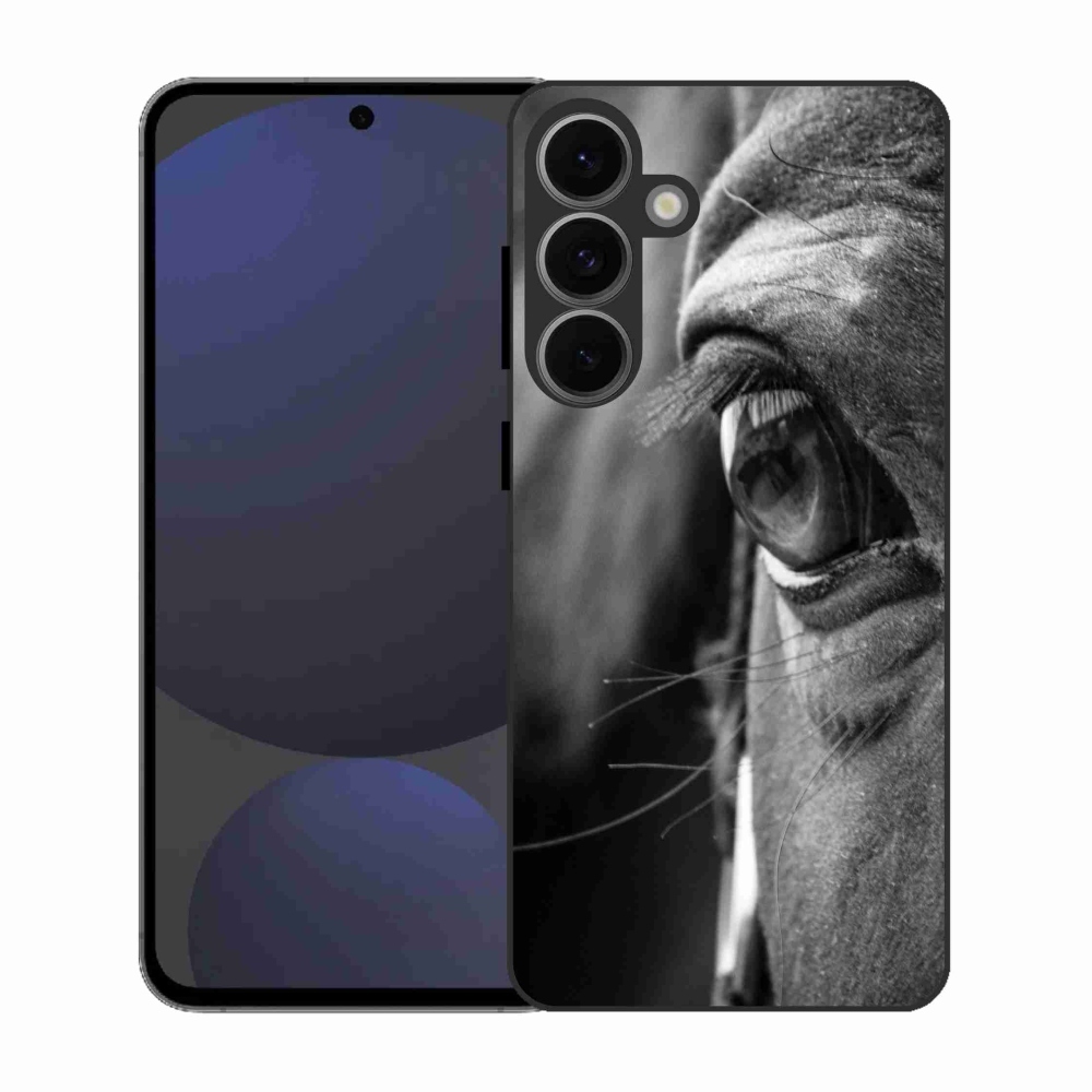 Gelový kryt mmCase na Samsung Galaxy S25 FE - koňský pohled