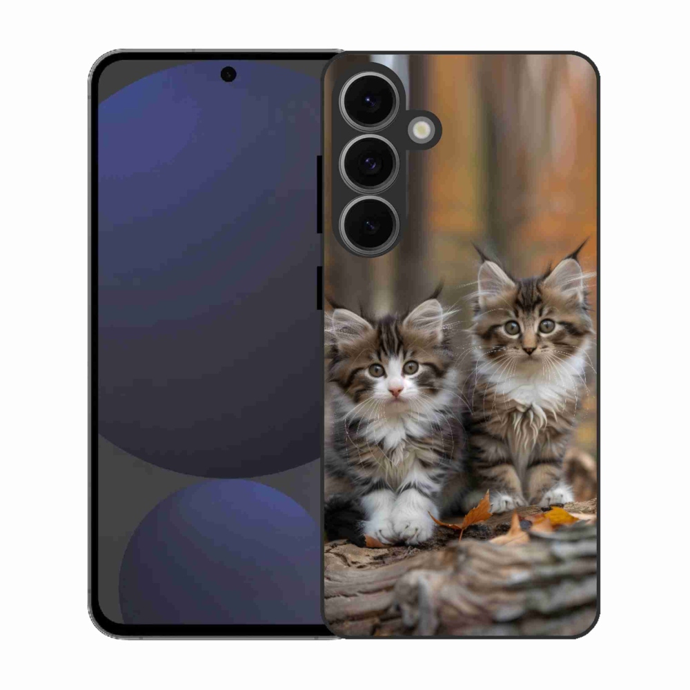 Gelový kryt mmCase na Samsung Galaxy S25 FE - kočičí duo 3