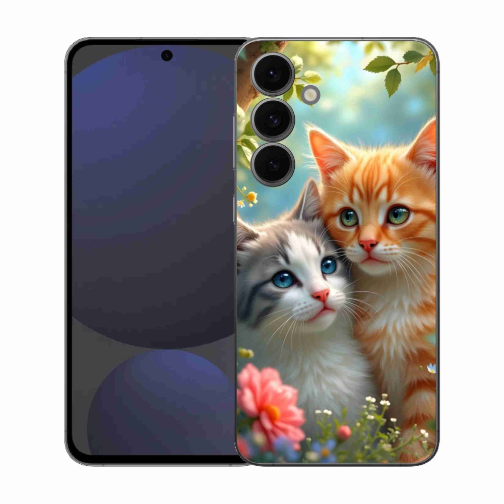 Gelový kryt mmCase na Samsung Galaxy S25 FE - kočičí láska 2