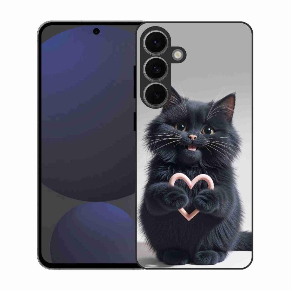 Gelový kryt mmCase na Samsung Galaxy S25 FE - kočičí láska 3