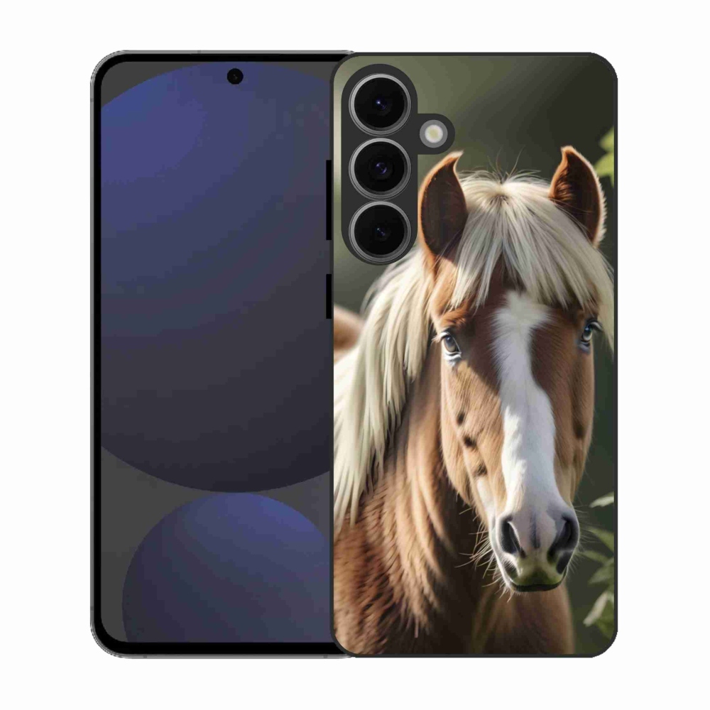 Gelový kryt mmCase na Samsung Galaxy S25 FE - kůň se světlou hřívou