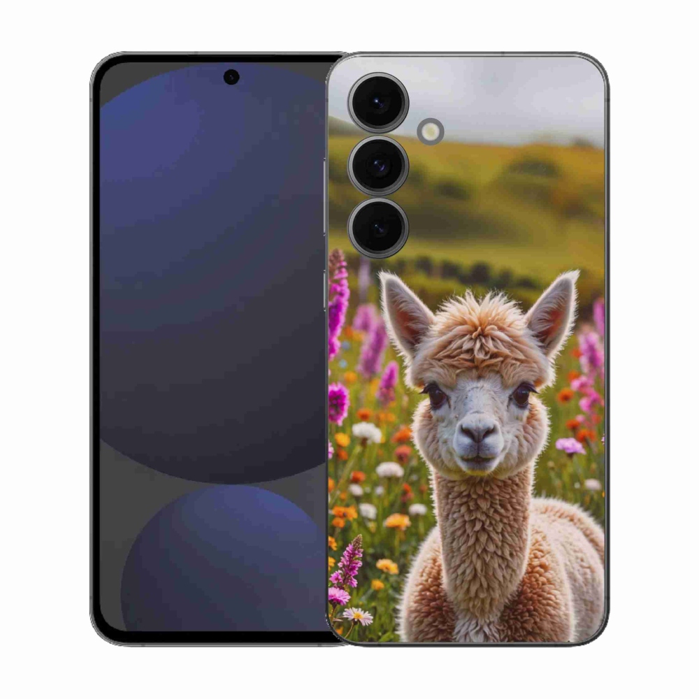 Gelový kryt mmCase na Samsung Galaxy S25 FE - lama na louce