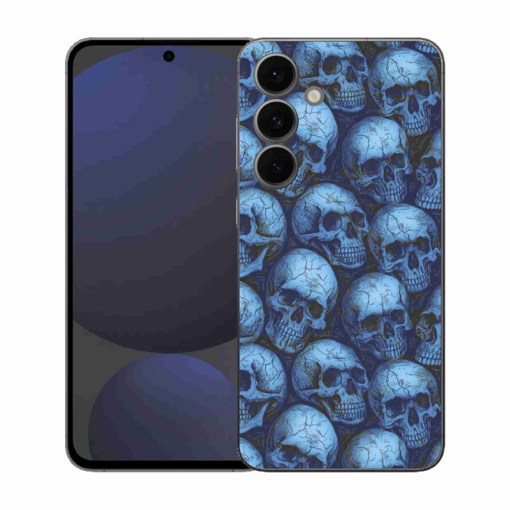 Gelový kryt mmCase na Samsung Galaxy S25 FE - lebky