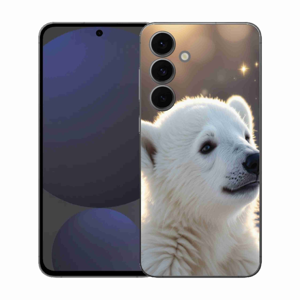 Gelový kryt mmCase na Samsung Galaxy S25 FE - lední medvěd