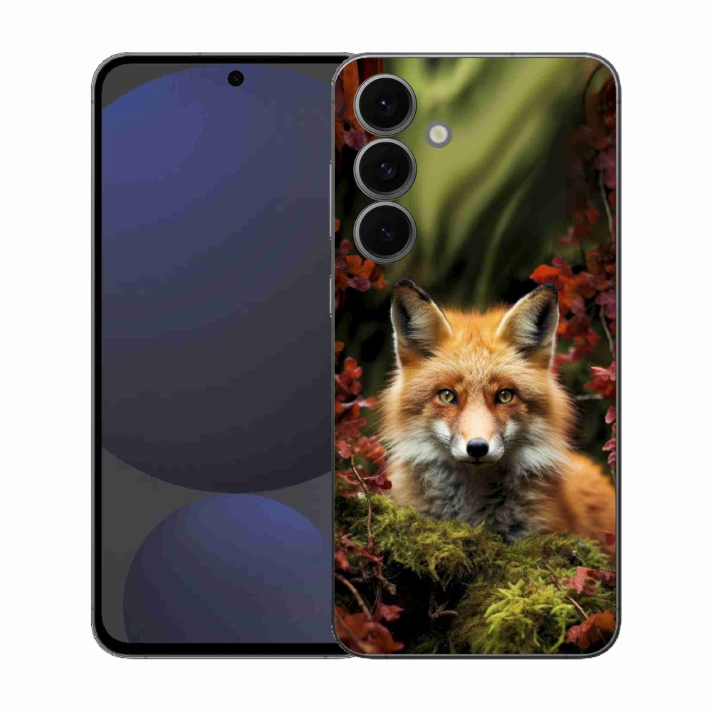Gelový kryt mmCase na Samsung Galaxy S25 FE - liška v lese