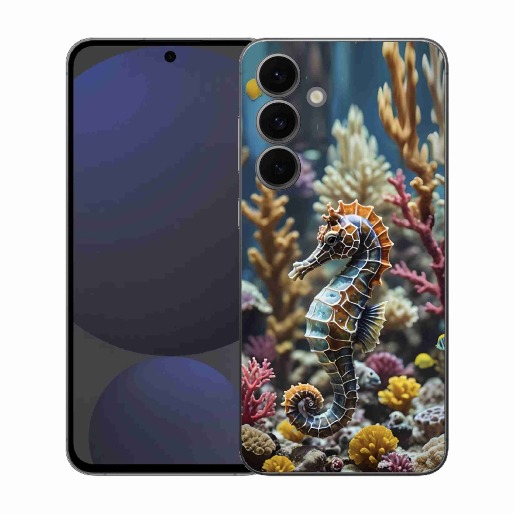 Gelový kryt mmCase na Samsung Galaxy S25 FE - mořský koník 2