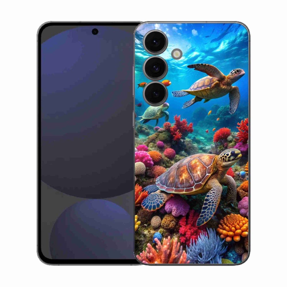 Gelový kryt mmCase na Samsung Galaxy S25 FE - mořský svět 2