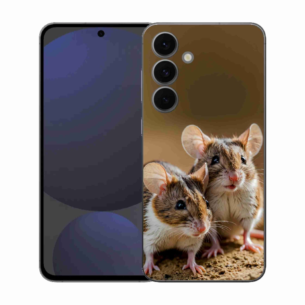 Gelový kryt mmCase na Samsung Galaxy S25 FE - myší duo
