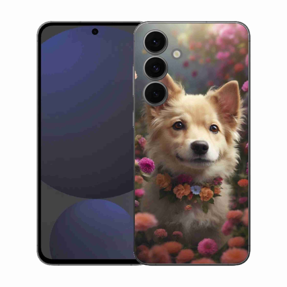 Gelový kryt mmCase na Samsung Galaxy S25 FE - německý špic