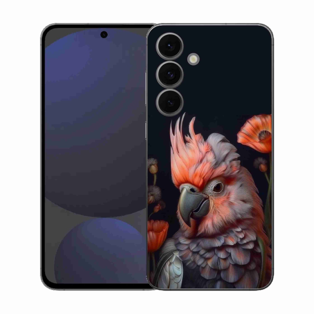 Gelový kryt mmCase na Samsung Galaxy S25 FE - papoušek kakadu v barvách