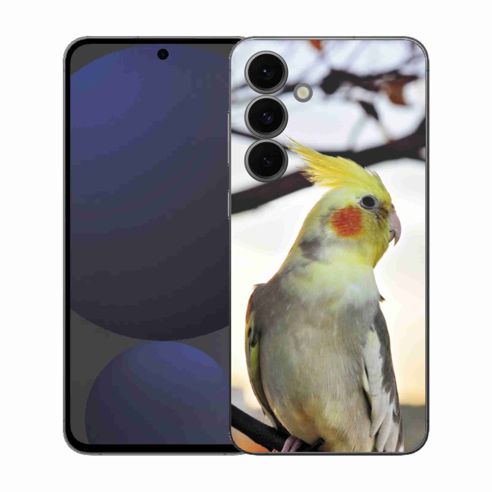 Gelový kryt mmCase na Samsung Galaxy S25 FE - papoušek korela
