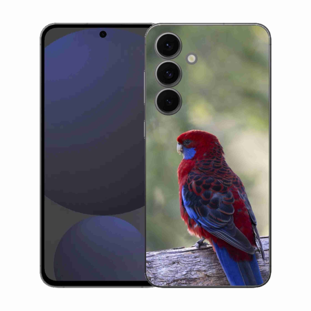 Gelový kryt mmCase na Samsung Galaxy S25 FE - papoušek rosela