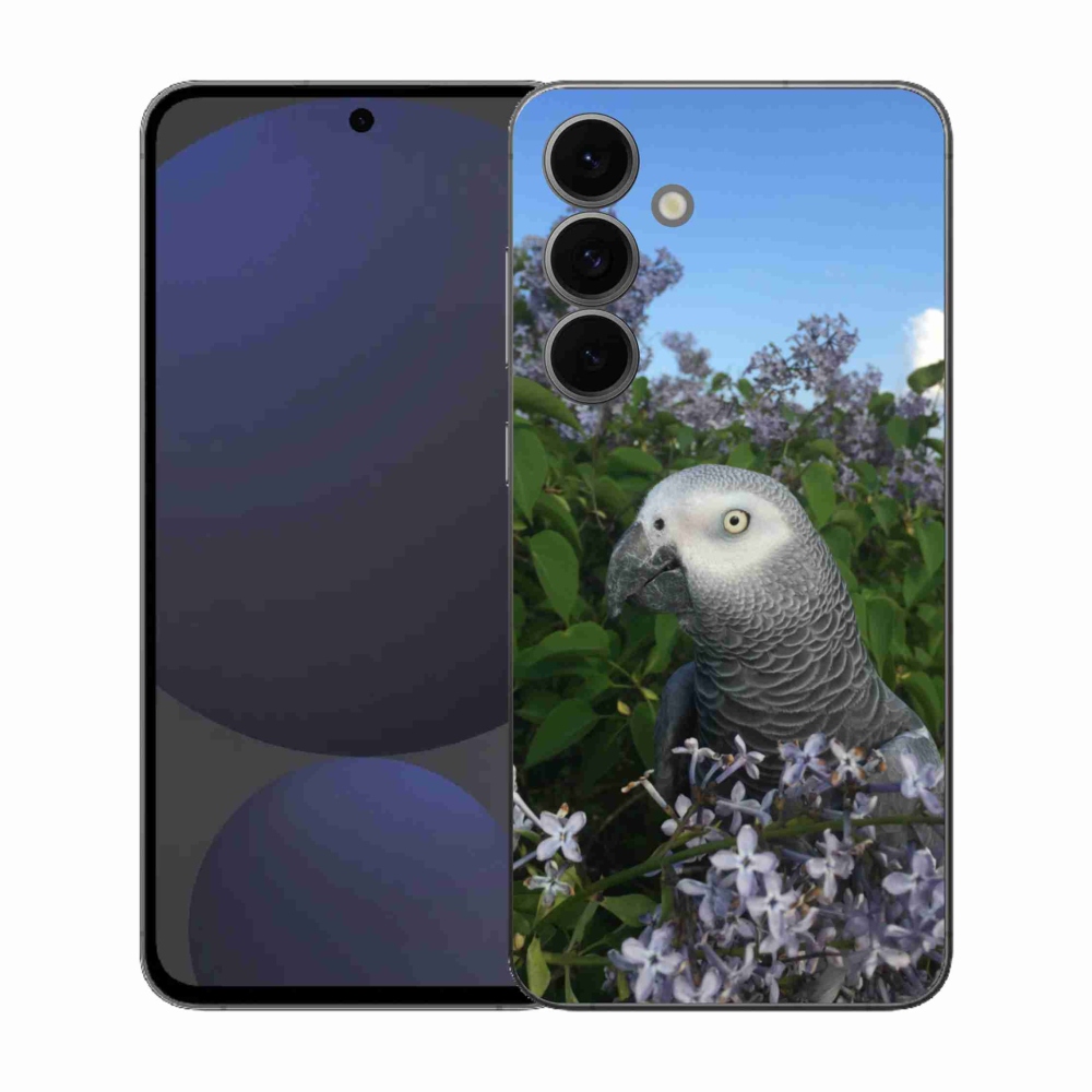 Gelový kryt mmCase na Samsung Galaxy S25 FE - papoušek žako