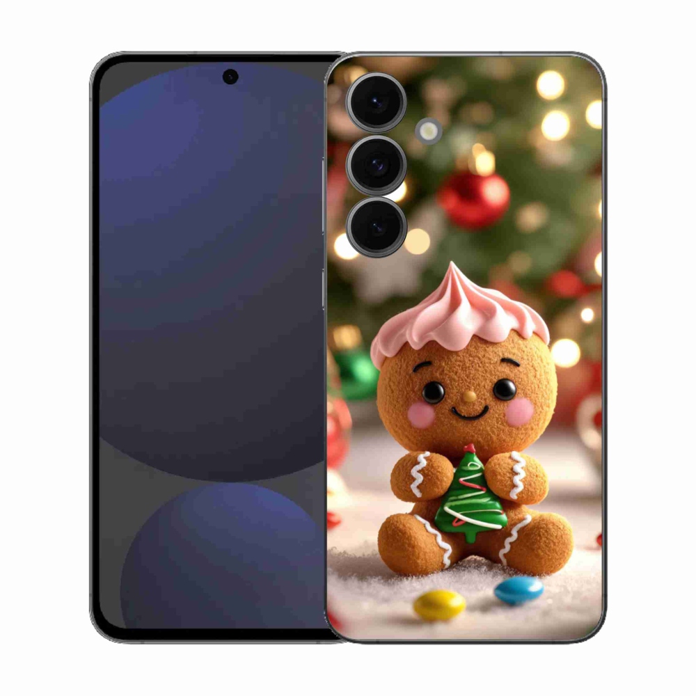 Gelový kryt mmCase na Samsung Galaxy S25 FE - perníček