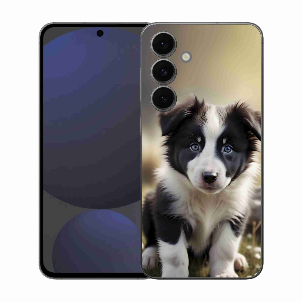 Gelový kryt mmCase na Samsung Galaxy S25 FE - roztomilá border kolie