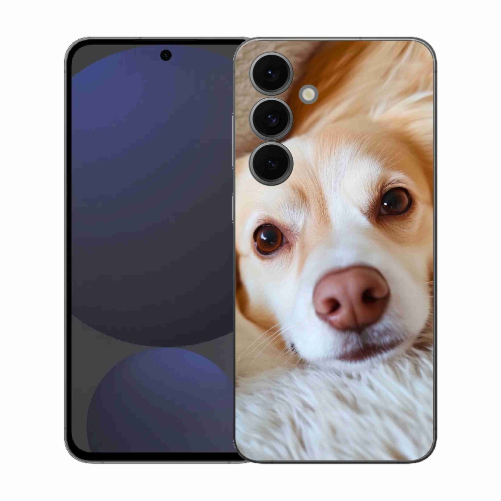 Gelový kryt mmCase na Samsung Galaxy S25 FE - Roztomilá čivava
