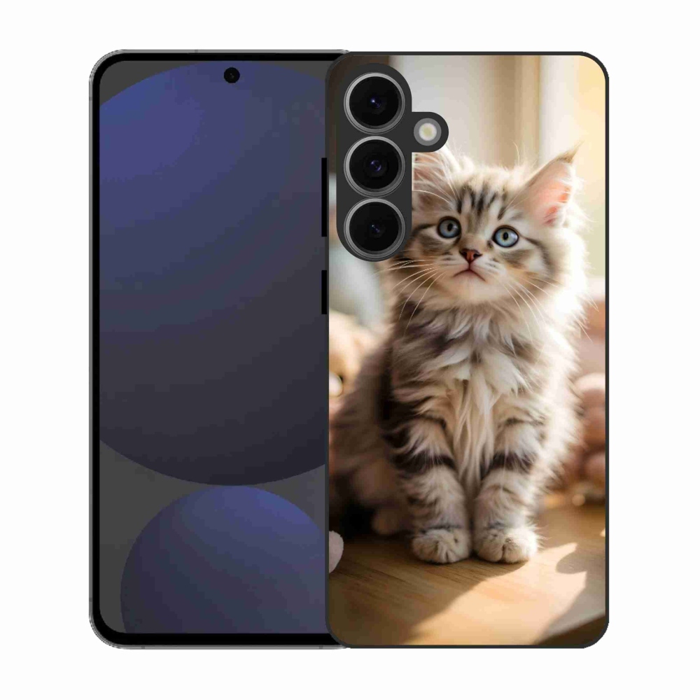 Gelový kryt mmCase na Samsung Galaxy S25 FE - roztomilé kotě 10