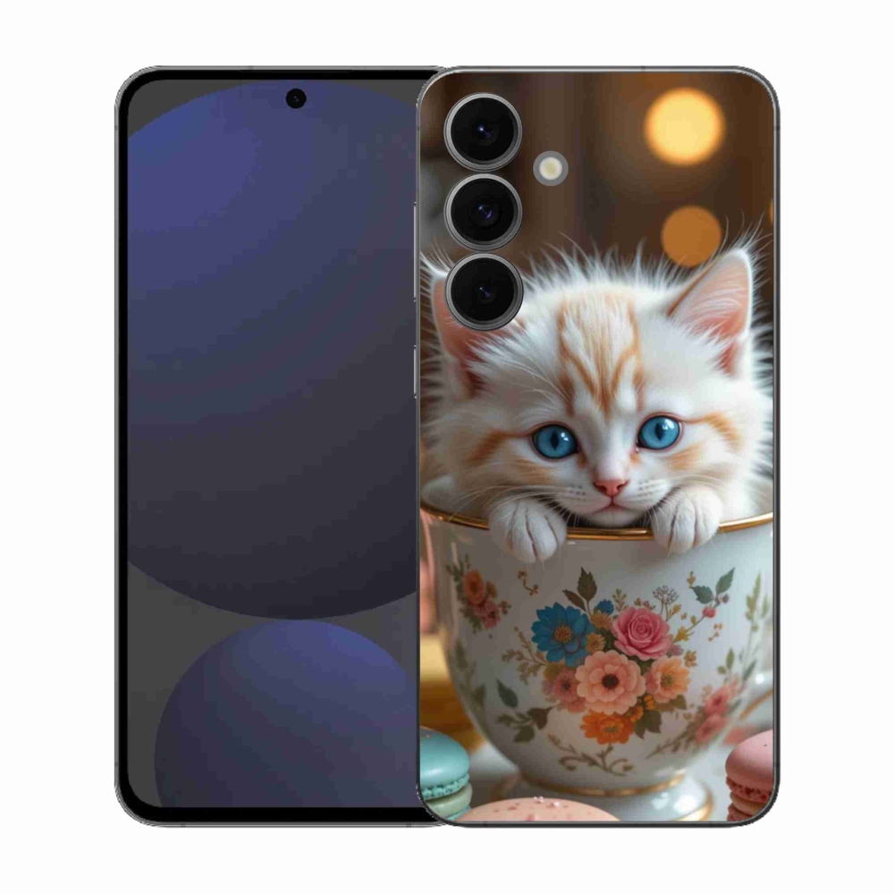 Gelový kryt mmCase na Samsung Galaxy S25 FE - roztomilé kotě 6