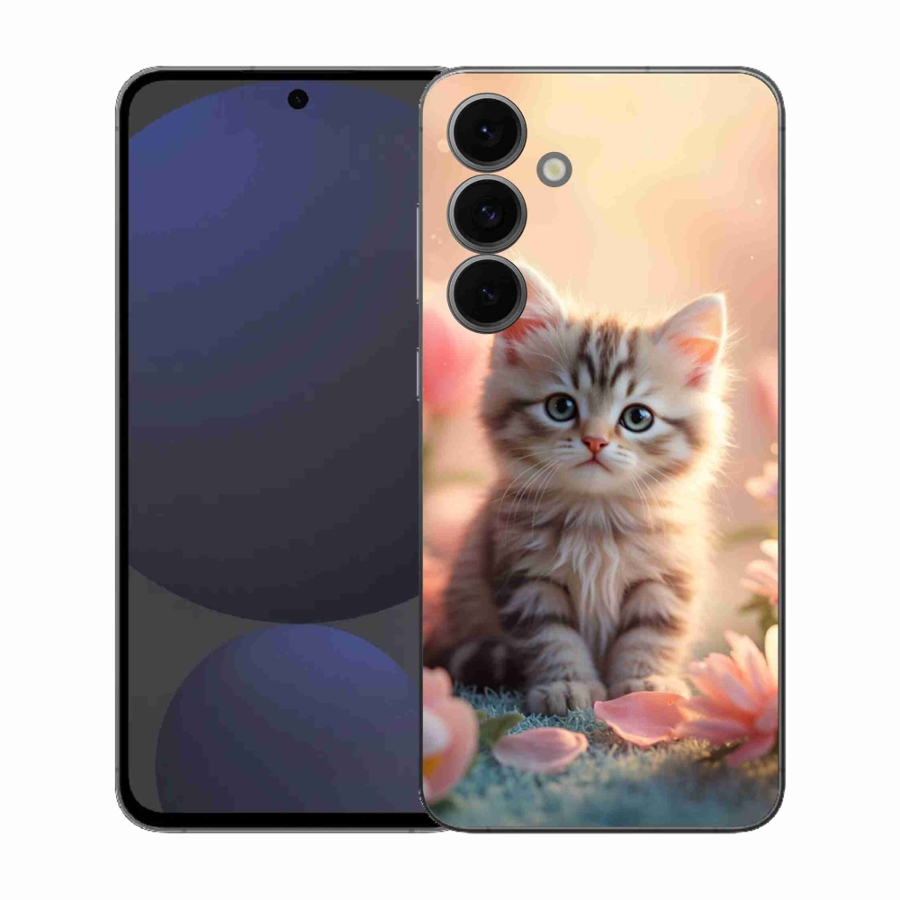 Gelový kryt mmCase na Samsung Galaxy S25 FE - roztomilé kotě 8