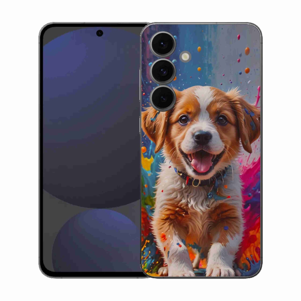Gelový kryt mmCase na Samsung Galaxy S25 FE - roztomilé štěně 3