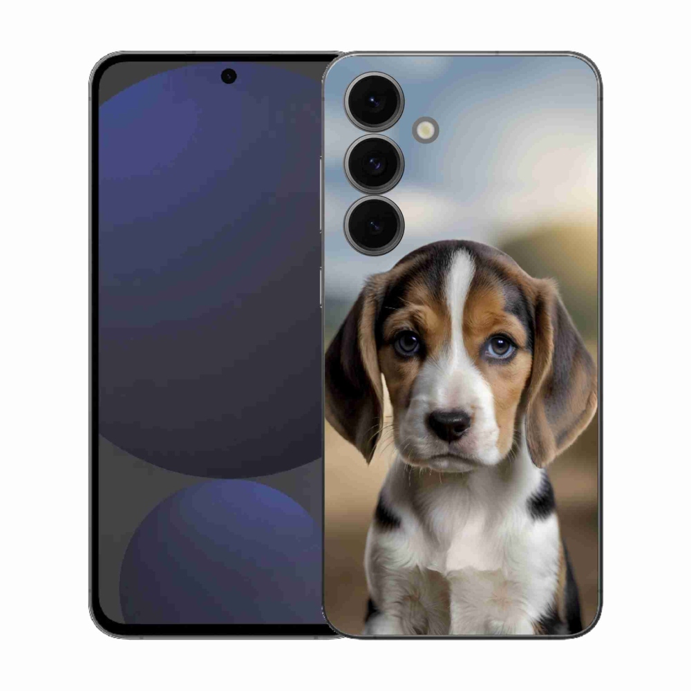 Gelový kryt mmCase na Samsung Galaxy S25 FE - roztomilý bígl