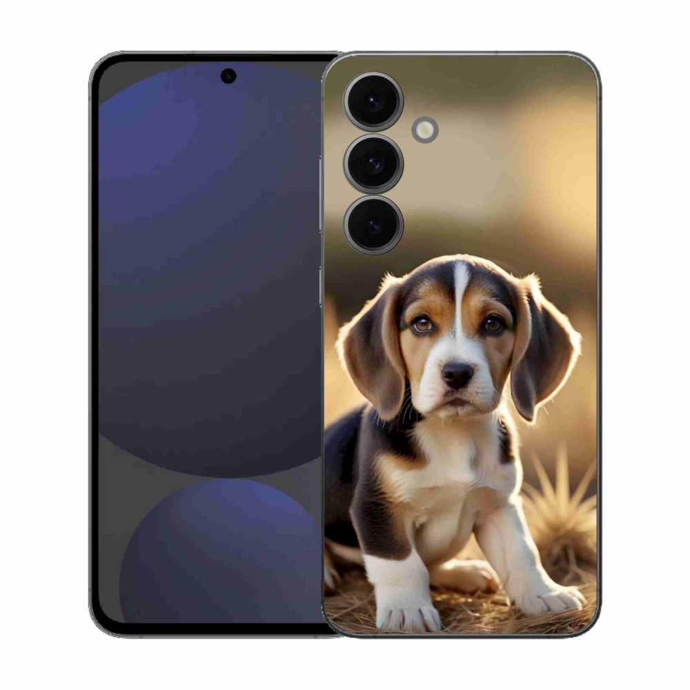 Gelový kryt mmCase na Samsung Galaxy S25 FE - roztomilý bígl