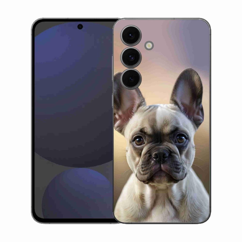 Gelový kryt mmCase na Samsung Galaxy S25 FE - roztomilý francouzský buldoček