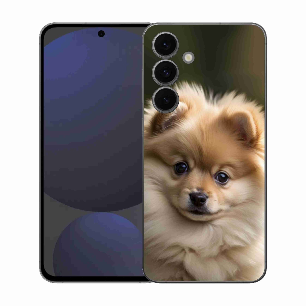 Gelový kryt mmCase na Samsung Galaxy S25 FE - roztomilý pomeranian 2