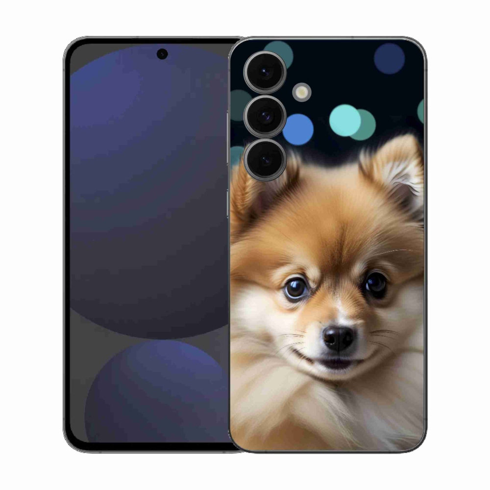 Gelový kryt mmCase na Samsung Galaxy S25 FE - roztomilý pomeranian