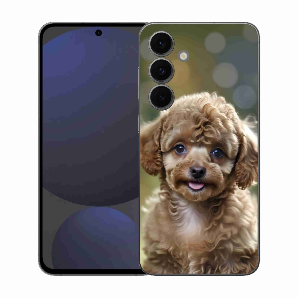 Gelový kryt mmCase na Samsung Galaxy S25 FE - roztomilý pudl