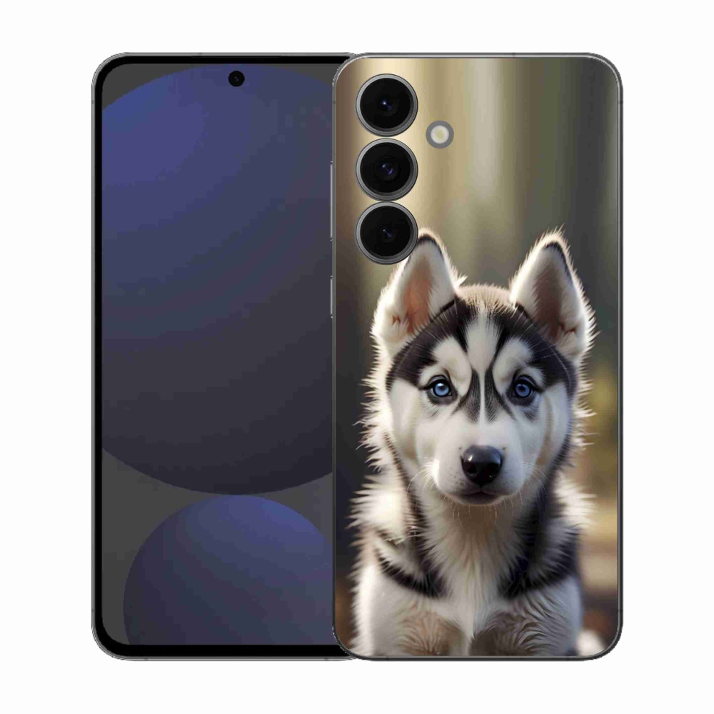 Gelový kryt mmCase na Samsung Galaxy S25 FE - roztomilý sibiřský husky