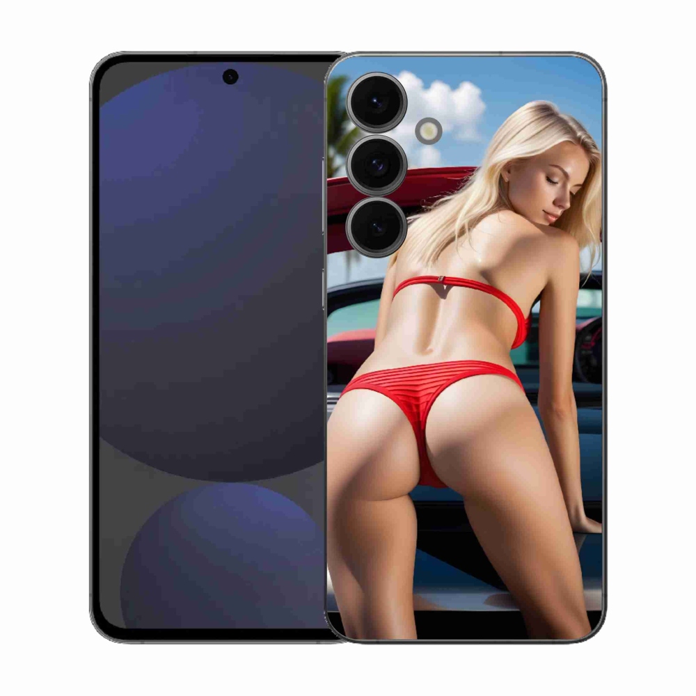 Gelový kryt mmCase na Samsung Galaxy S25 FE - sexy žena 2