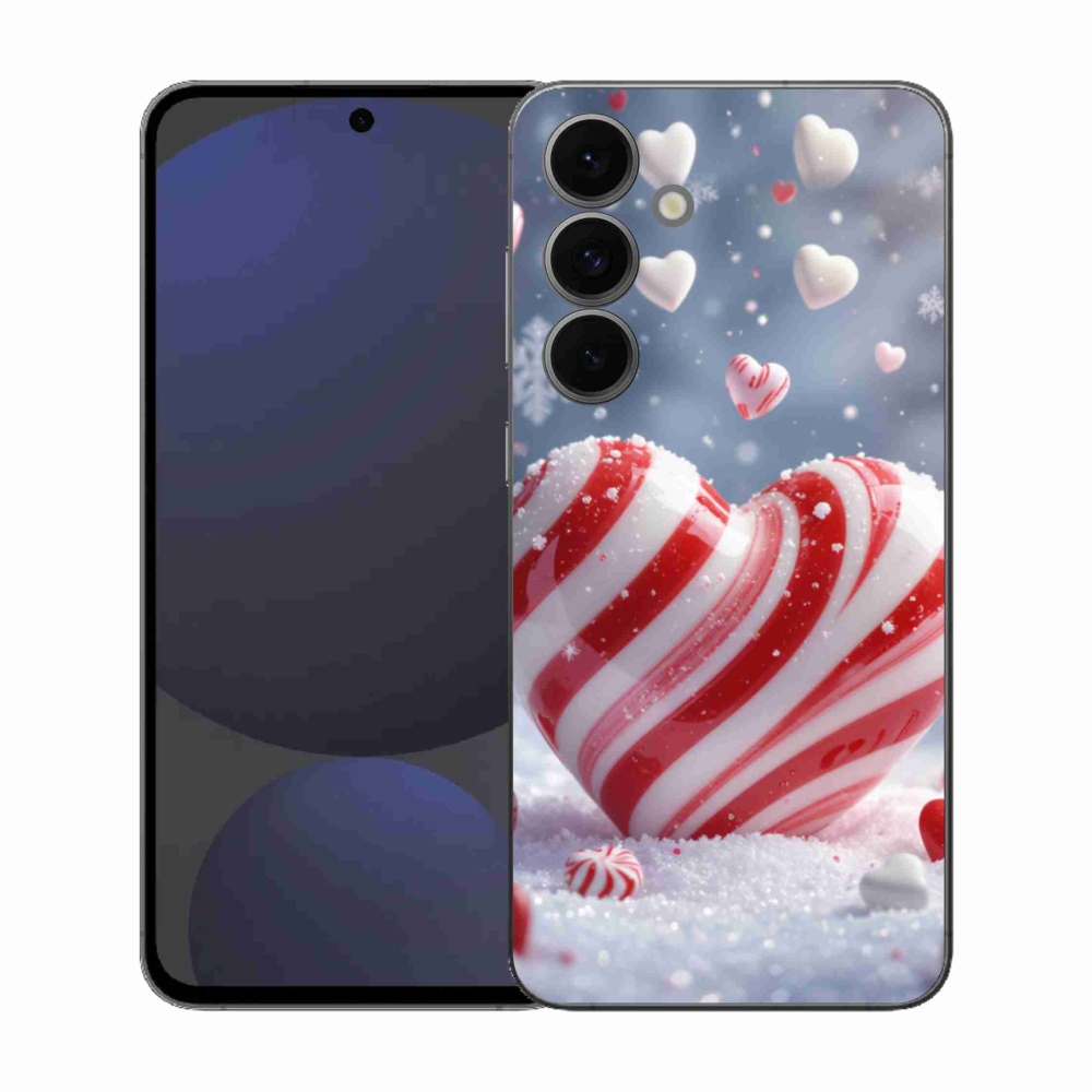 Gelový kryt mmCase na Samsung Galaxy S25 FE - sladké srdce