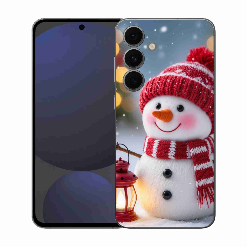 Gelový kryt mmCase na Samsung Galaxy S25 FE - sněhulák 2