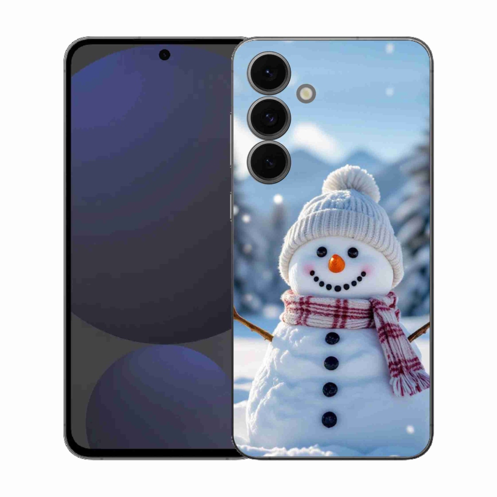 Gelový kryt mmCase na Samsung Galaxy S25 FE - sněhulák 3