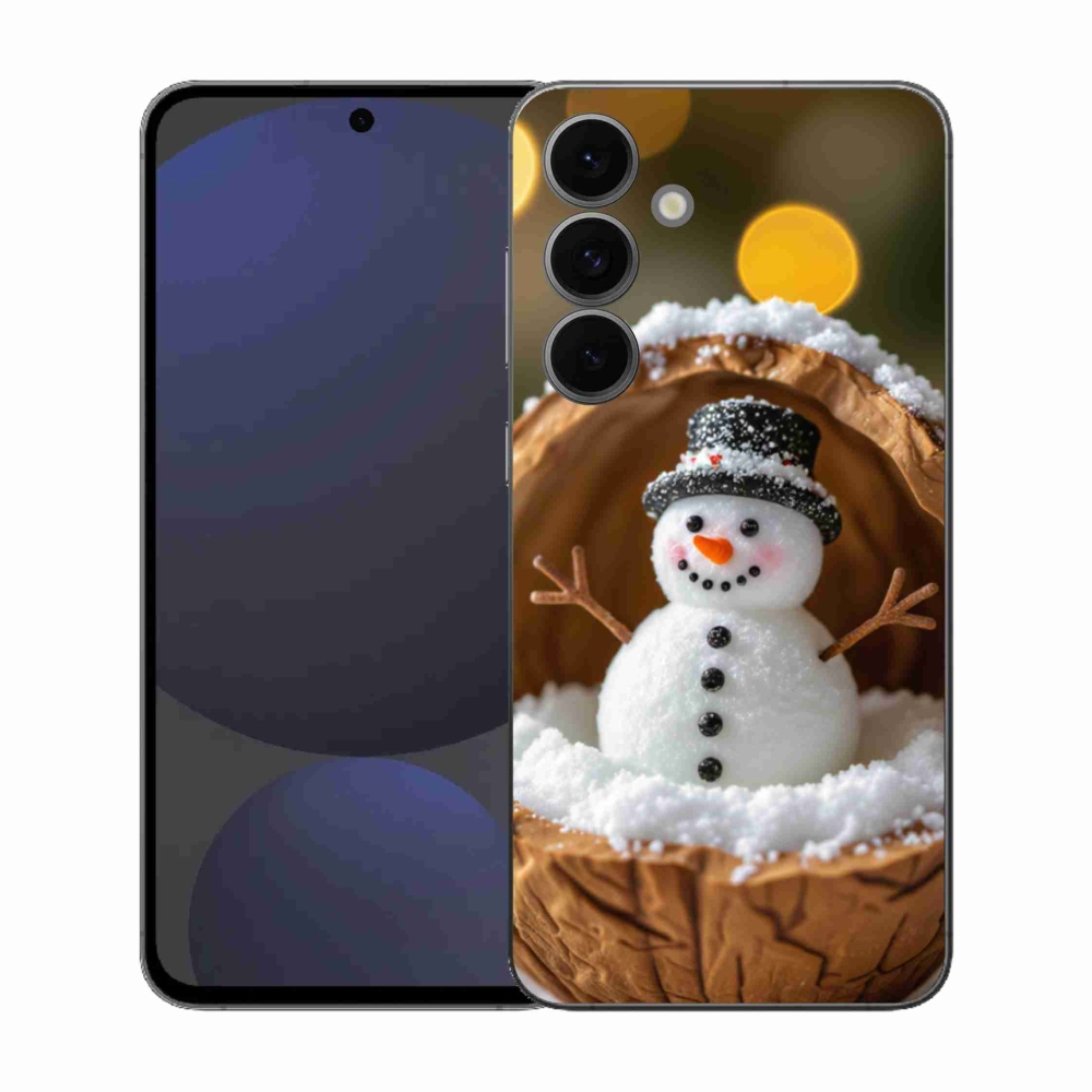 Gelový kryt mmCase na Samsung Galaxy S25 FE - sněhulák 4