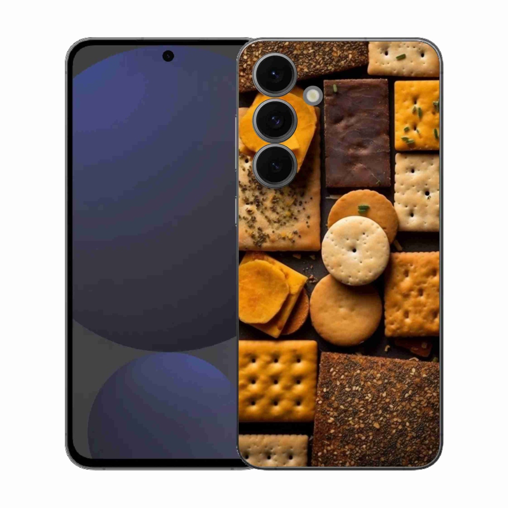 Gelový kryt mmCase na Samsung Galaxy S25 FE - sušenky