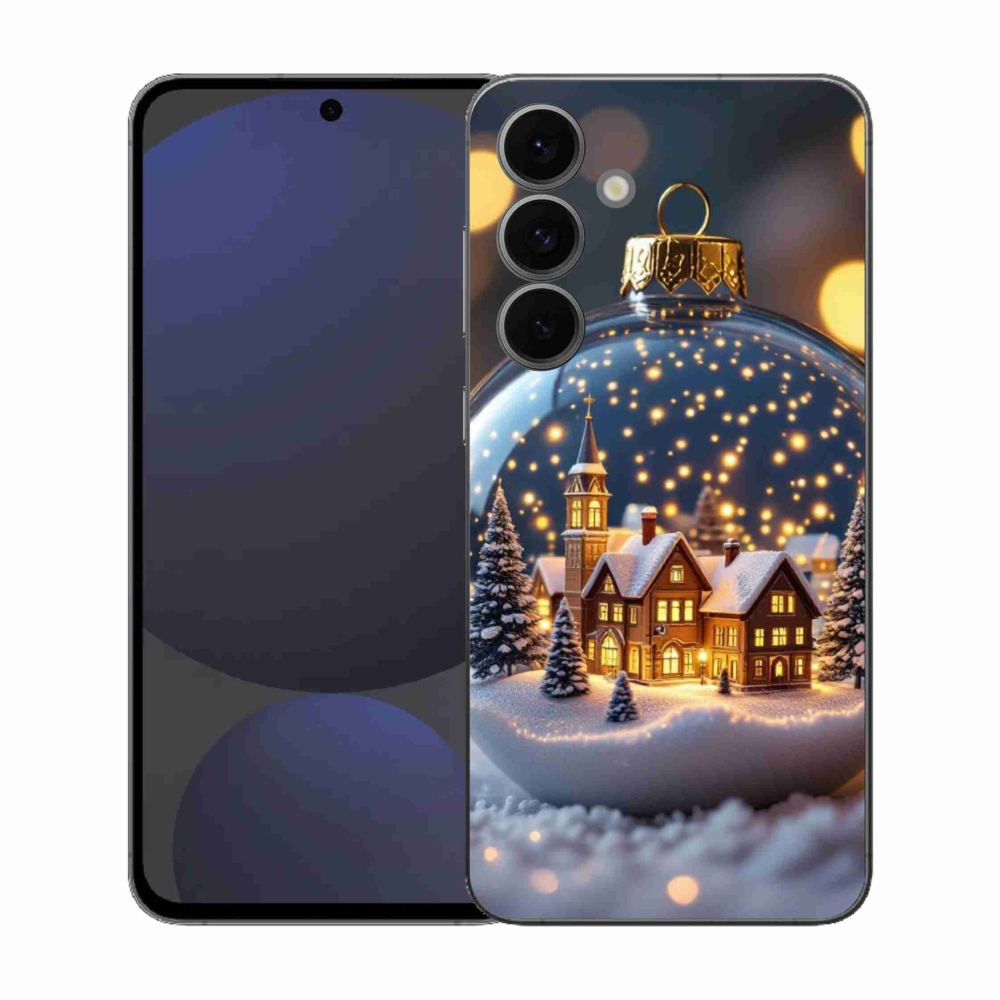 Gelový kryt mmCase na Samsung Galaxy S25 FE - vánoční koule 4