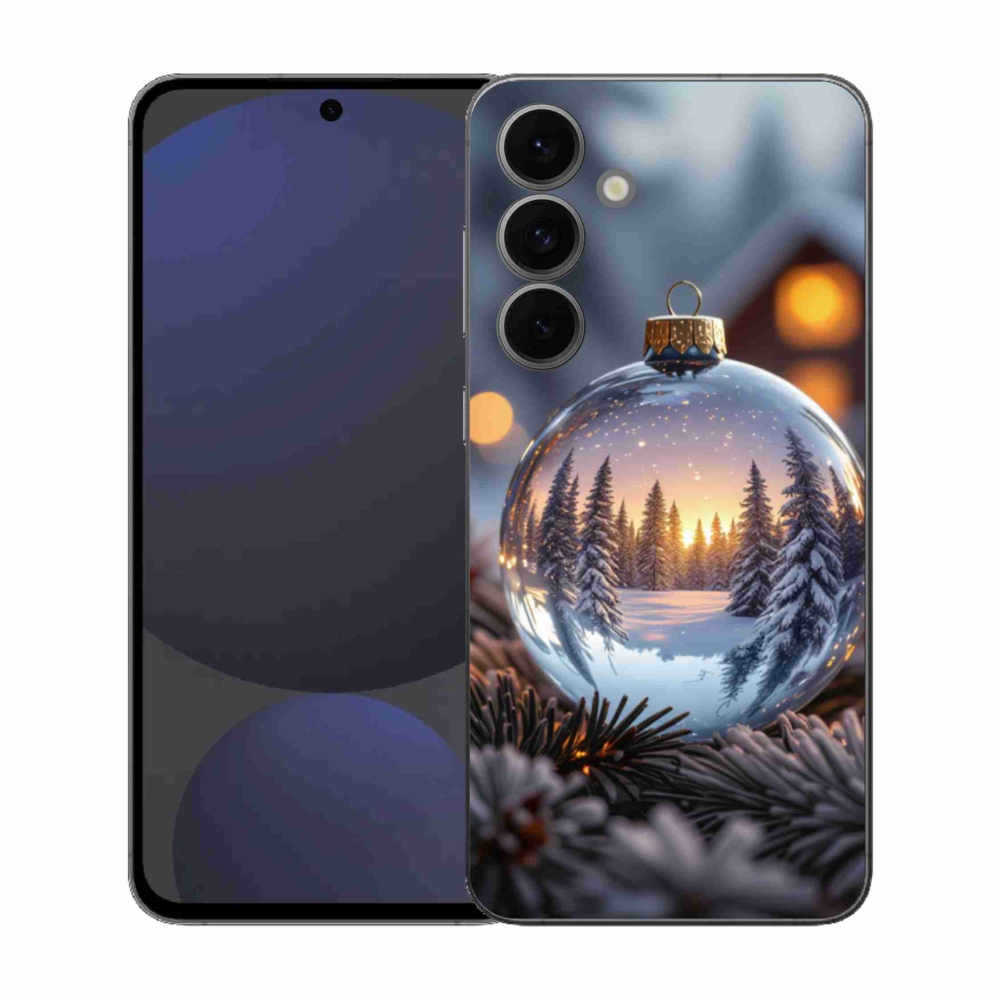 Gelový kryt mmCase na Samsung Galaxy S25 FE - vánoční ozdoba