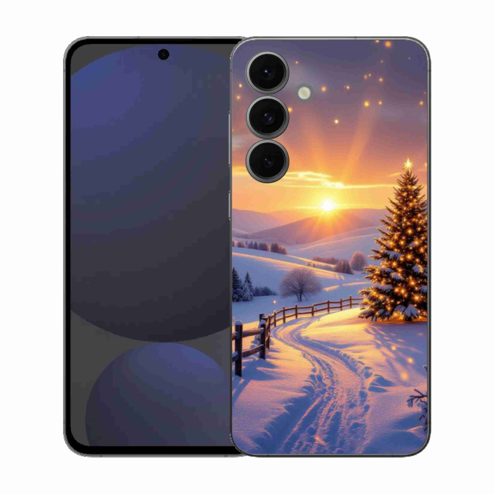 Gelový kryt mmCase na Samsung Galaxy S25 FE - zimní krajina