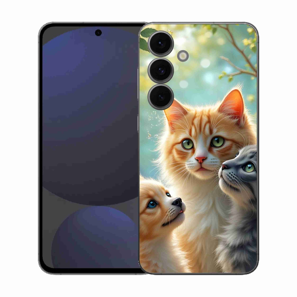 Gelový kryt mmCase na Samsung Galaxy S25 FE - zvířecí přátelství 2