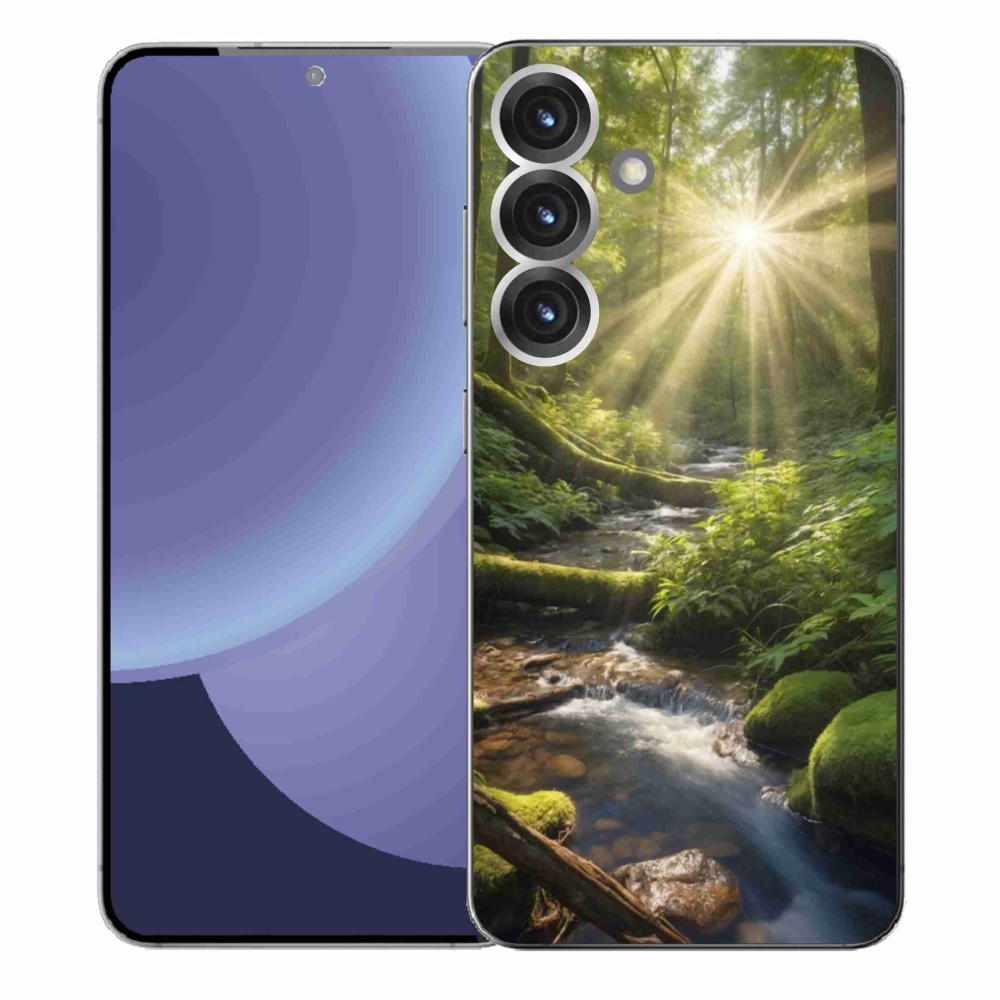 Gelový kryt mmCase na Samsung Galaxy S25+ - hlubina lesa