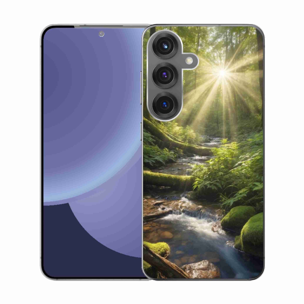 Gelový kryt mmCase na Samsung Galaxy S25 - hlubina lesa