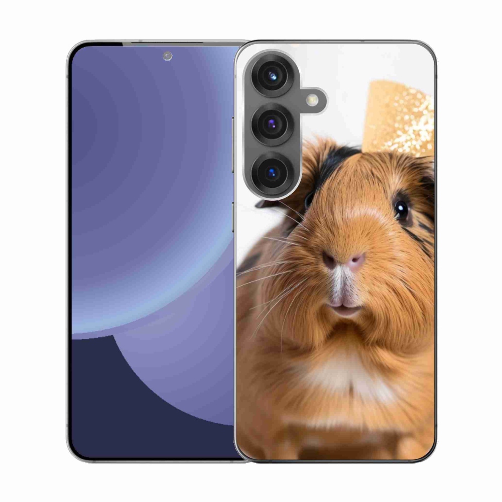 Gelový kryt mmCase na Samsung Galaxy S25 - hnědé morče