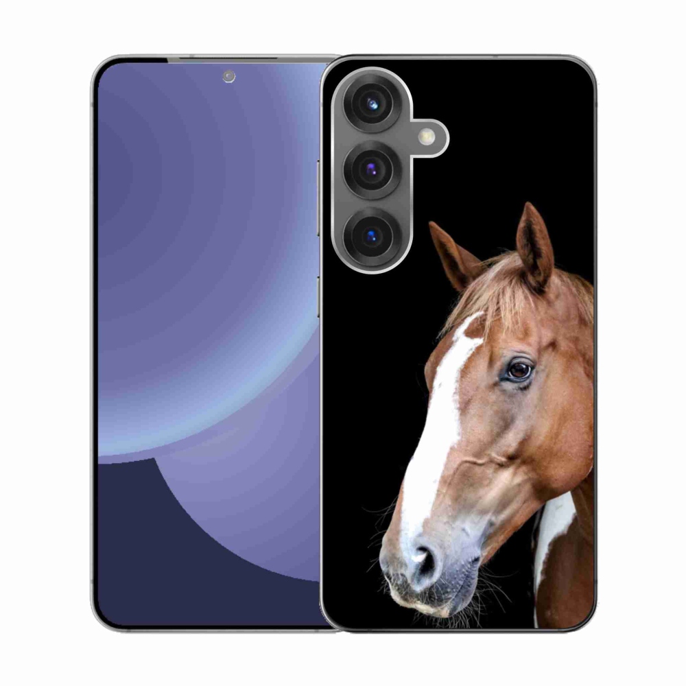 Gelový kryt mmCase na Samsung Galaxy S25 - hnědý kůň 3