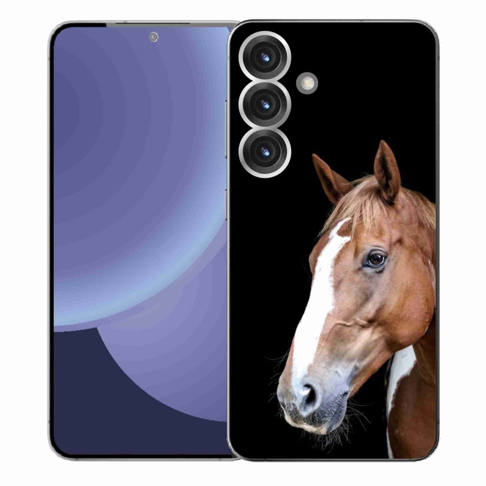 Gelový kryt mmCase na Samsung Galaxy S25+ - hnědý kůň 3