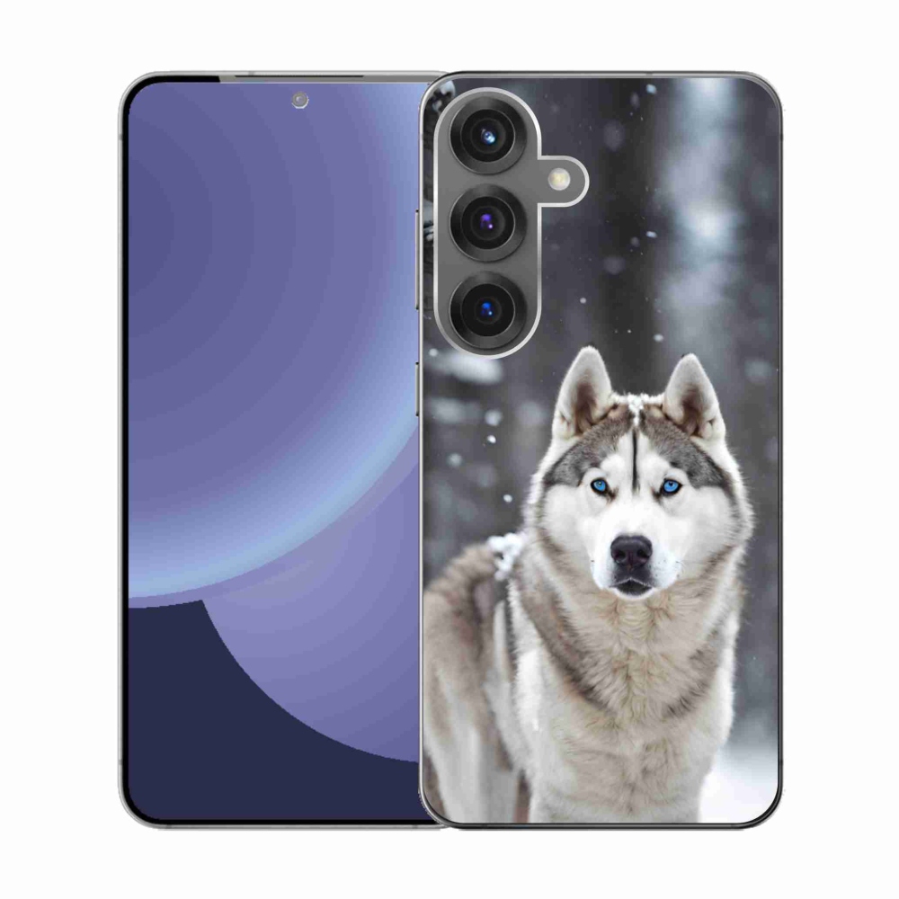Gelový kryt mmCase na Samsung Galaxy S25 - husky 2