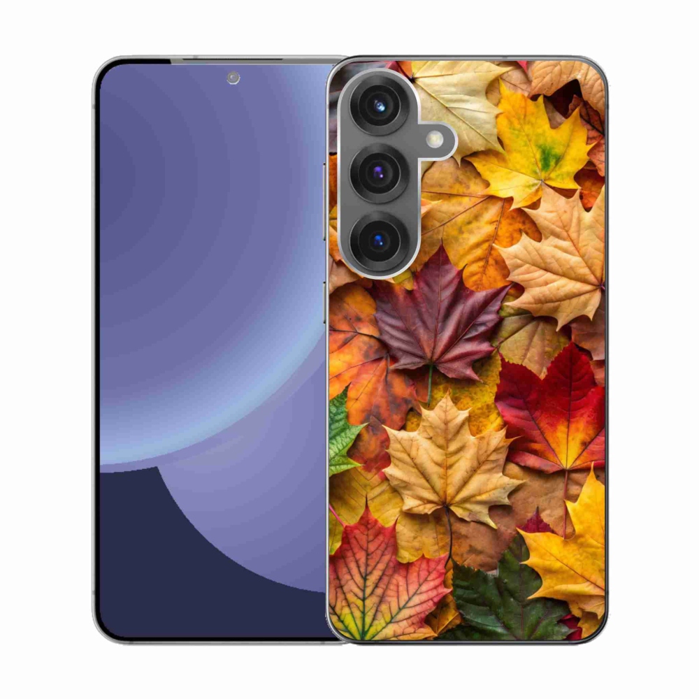 Gelový kryt mmCase na Samsung Galaxy S25 - javorové listy 2