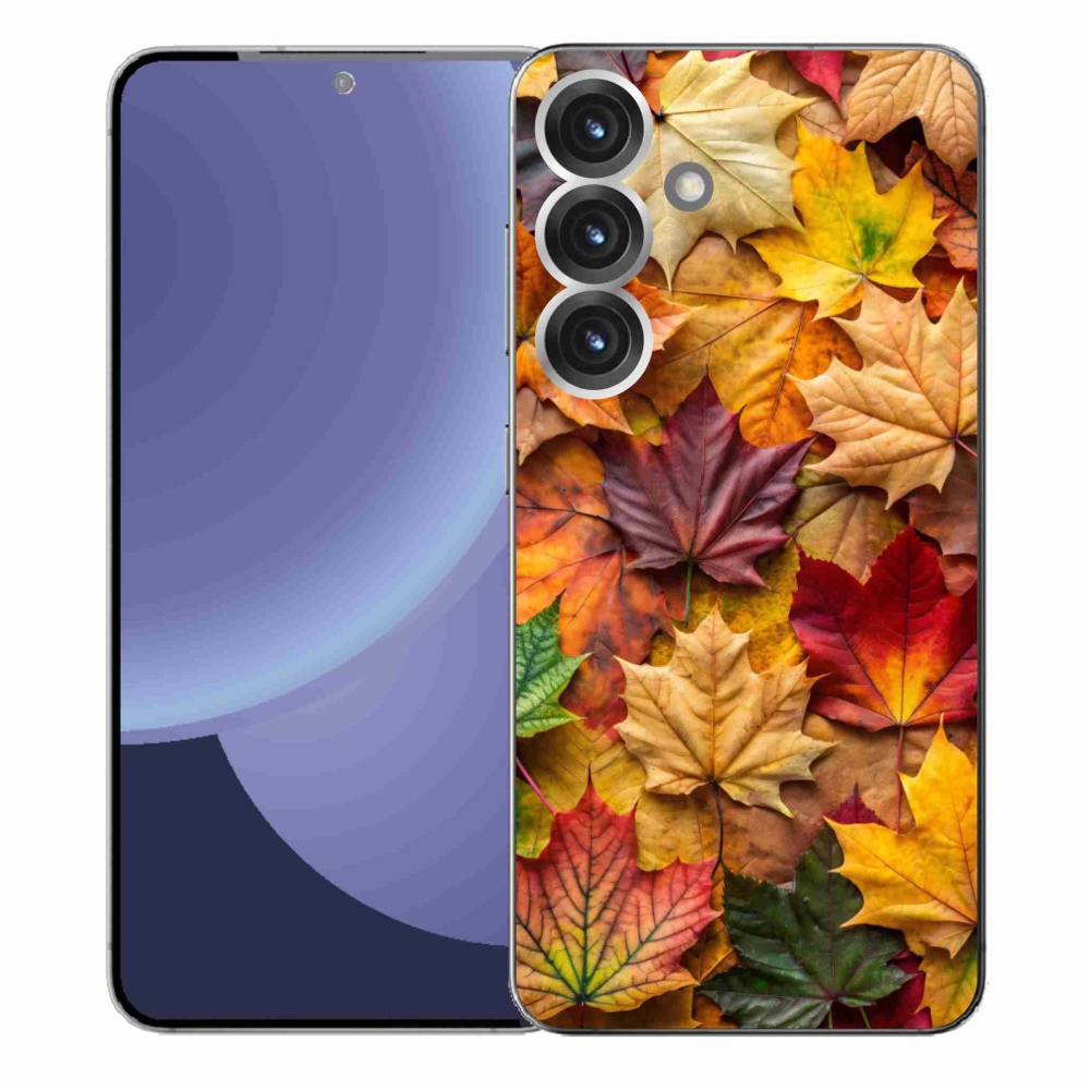 Gelový kryt mmCase na Samsung Galaxy S25+ - javorové listy 2